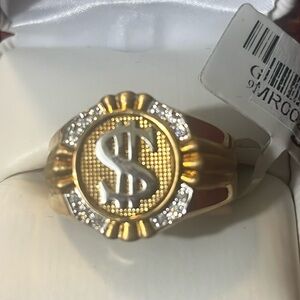 Men’s money sign ring